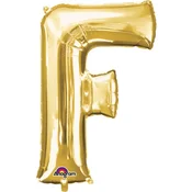 Amscan Balon iz folije Mini - črka F 33 cm zlato