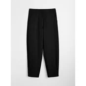 Sinsay - Barrel leg pantalone sa dodatkom viskoze - crno
