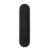 Vibro metak, 10 funkcija vibracije, 7.5 cm, Crni