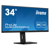 iiyama ProLite XUB3493WQSU-B5 racunalni monitor 86,4 cm (34) 3440 x 1440 pikseli UltraWide Quad HD LED Crno