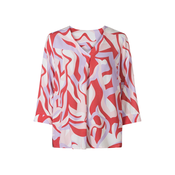 heine Bluza lila/oranžna/rdeča/bela