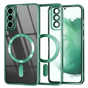 Ovitek Techsuit Luxury Crystal MagSafe za Samsung Galaxy S22 Plus - light green