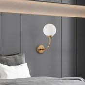 Opviq Zidna lampa Sferis-15030, 15x26x35cm, IP20, Zlatno-bela boje