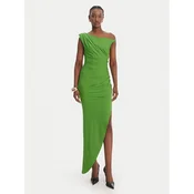 Elisabetta Franchi Cocktail obleka AB-906-61E2-V450 Zelena Regular Fit