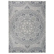 Vidaxl Zunanja preproga ploščato tkanje 200x280 cm modri vzorec
