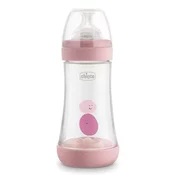 Chicco Plasticna flaša perfect5 240ml roze 0m+ silikon