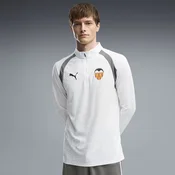 PUMA Valencia CF Quarter-Zip Training Top Men, Men, White/Flat Medium Gray, XXL
