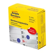 Avery Zweckform okrogle markirne etikete 3853, temno modre, premer 10 mm