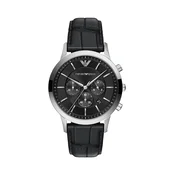 Emporio Armani Analogna ura črna/srebrna