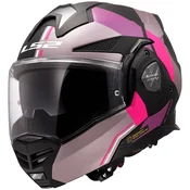 Motociklisticka kaciga na preklop LS2 FF901 Advant X Ultra sivo-ljubicasta