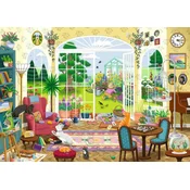 Ravensburger - Puzzle Poletni vrtni salon - 1 000 kosov