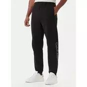 Calvin Klein Spodnji del trenirke Eu Sportswear Graphic LV04LF236G Črna Regular Fit