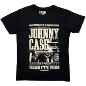 Johnny Cash Prison Poster Carbon Black L Majica
