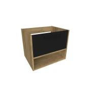 KUPAONSKI ORMARIC KIANO 60CM 1S HRAST/CRNI