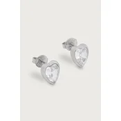 GUESS Uhani CRYSTAL LOVE srebrna / transparentna