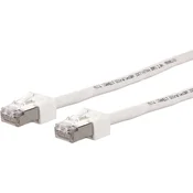 Metz Connect Metz Connect 13084V0588-E RJ45 omrežni kabel\, Patch kabel CAT 6 S/FTP 0.50 m bela zaščiten\, brez halogena\, visoko fleksibilno 1 kos, (20417709)
