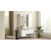Hanah Home Komoda za hodnik On11-W, 102.2x178.2x35.5 cm, Bela