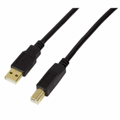 LogiLink UA0265 USB kabel 15 m USB 2.0 USB A USB B Crno