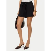 Vero Moda Kratke hlače iz tkanine Menny 10323630 Črna Regular Fit