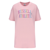 Russell Athletic CHEY S/S CREWNECK TEE DRESS, odjeća, roza A41051