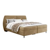 Boxspring krevet Stonecrest 110 (Wave 04) Bracni, Boxspring, Smeda, 160x200, Tkanina, Basi a doghePodnicePodnice, 190x207x107cm
