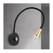 Orion - prigušiva fleksibilna zidna lampica DOTTY 1xGU10/10W/230V crna/mesing
