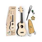 Ukulele KEIKI K2 serija Soprano set - Javor natural K2-MAP