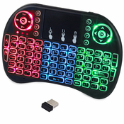 Brezžična tipkovnica LED RGB osvetlitvijo