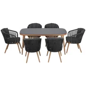 Ambia Garden VRTNI SET aluminij siva