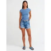 Dilvin Hlače Shorts moder denim