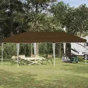 Rastezljivi šator za zabave 575 x 290 x 245 cm Sivosmeda