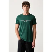 Tommy Hilfiger Majica Logo MW0MW11797 Temno zelena Slim Fit