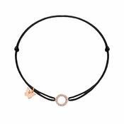 Zircon Circle zapestnica - Rose Gold Plated