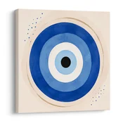 Slika abstraktno modro talismansko oko - 40x40