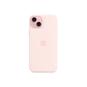 Apple silikonska maska za iPhone 15 Plus - kompatibilan s MagSafe - Light Pink