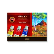 Set akrilnih boja KOH-I-NOOR - 6 x 16 ml (akrilne boje)