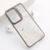 Maska Crystal Dots za Samsung S24 FE/ S721B srebrna