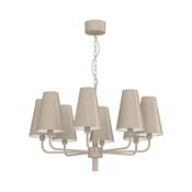 Lestenec na verigi TORTOLA 8xE14/15W/230V bež