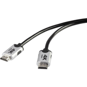 SpeaKa Professional Premium HDMI 4k/Ultra-HD priključni kabel [1x HDMI-vtič-1x HDMI-vtič] 3 m črne barve SpeaKa Professional