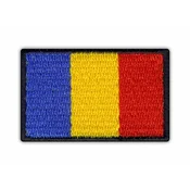 shumee Našitek Zastava Romunije - Magnetna podlaga - Vezen našitek/značka/emblem