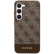 Guess zaščitni ovitek Stripe Brown Hard Case, Samsung Galaxy S24