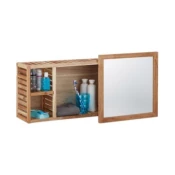 CH Home Zidna polica sa ogledalom Holly 800X170X300
