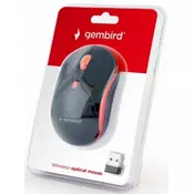 GEMBIRD MUSW-4B-03-R Bezicni mis 2,4GHz opticki USB 800-1600Dpi black/red
