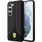 Ferrari ovitek za Samsung S23+ Perforated 296 P, črn