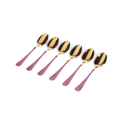 DIKER HOME Set kašika, 6 komada, Roze-zlatne boje