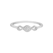 Diamant Exquis Prstan Ring aus 375 Weißgold mit Diamant srebrna