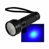 megaMIŠKA UV LED žepna svetilka 51 LED črna
