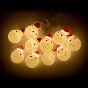 Rebel Notranje lučke za božično drevo na baterijah Snowman