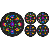 Bertoni Home Unisexs 1+4 Round Table Pads Set Oberek