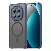 Hibridni ovitek HaloFrost II MagSafe za Xiaomi Redmi Note 15 Pro 4G - navy blue